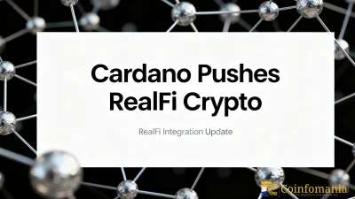 Cardano Pushes RealFi to the World: Hoskinson Says It Will Change Finance Forever