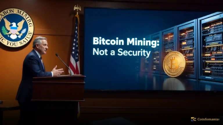 SEC Says Bitcoin Mining Isn’t a Security in New Clarification