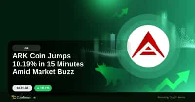 ARK Coin Jumps 10.19% in 15 Minutes Amid Market Buzz