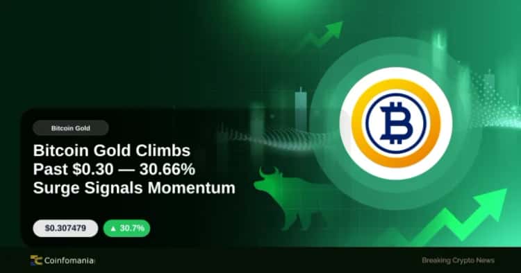 Bitcoin Gold über $0,30 gestiegen – 30,66% Anstieg signalisiert Momentum