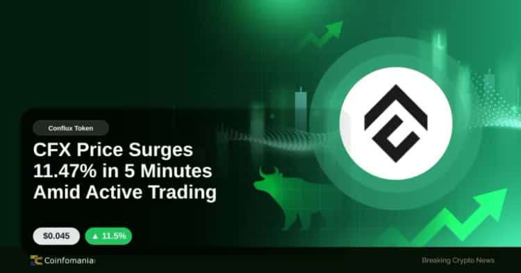 CFX Price Surges 11.47% in 5 Minutes Amid Active Trading