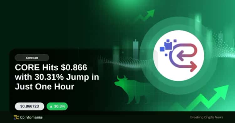 CORE Hits $0.866 with 30.31% Jump in Just One Hour