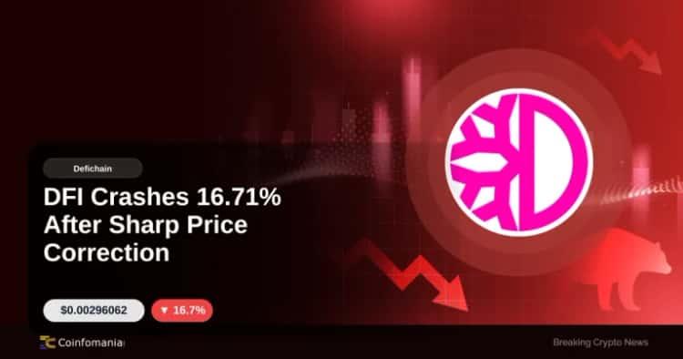 DFI Crashes 16.71% After Sharp Price Correction