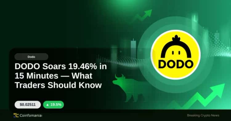 DODO Soars 19.46% in 15 Minutes — What Traders Should Know
