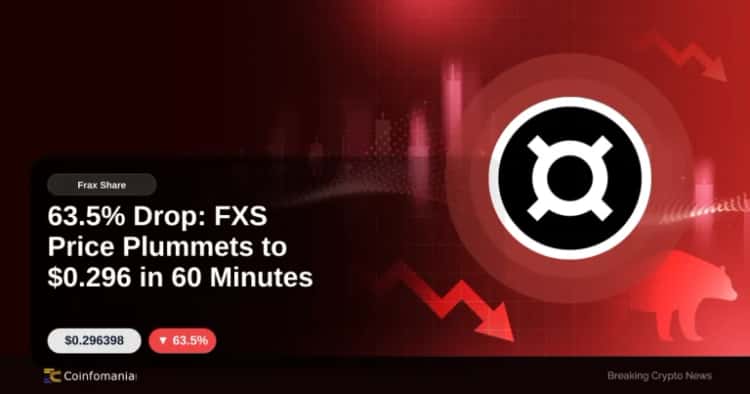 63.5% Drop: FXS Price Plummets to $0.296 in 60 Minutes