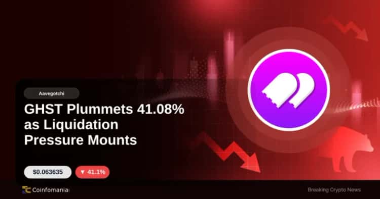 GHST Plummets 41.08% as Liquidation Pressure Mounts