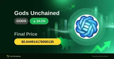GODS พุ่งเกิน $0.04 — การเพิ่มขึ้น 24% กระตุ้นความตื่นเต้น
