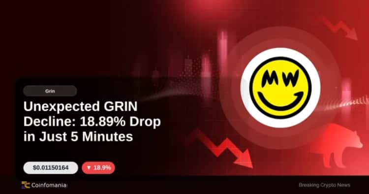 Unexpected GRIN Decline: 18.89% Drop in Just 5 Minutes