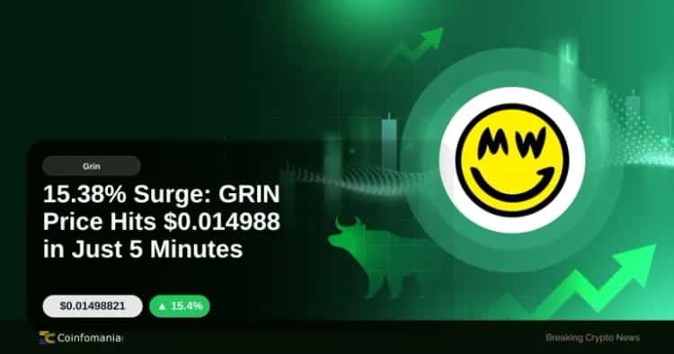 15.38% Surge: GRIN Price Hits $0.014988 in Just 5 Minutes