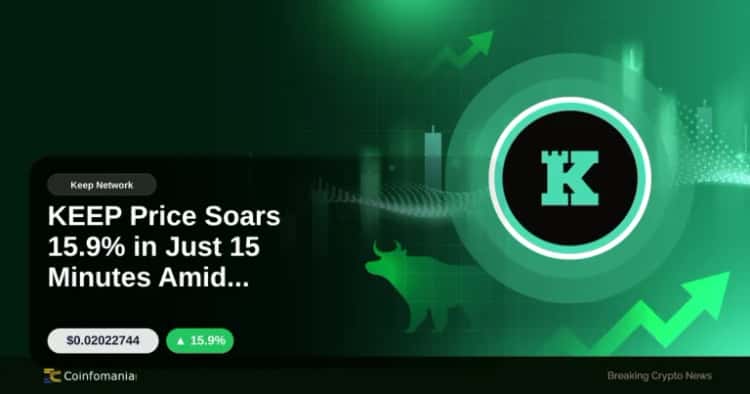 KEEP Price Soars 15.9% in Just 15 Minutes Amid Activity