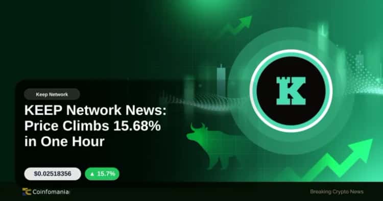 KEEP Network News: Price Climbs 15.68% in One Hour