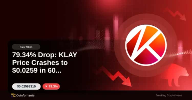 79.34% Drop: KLAY Price Crashes to $0.0259 in 60 Minutes