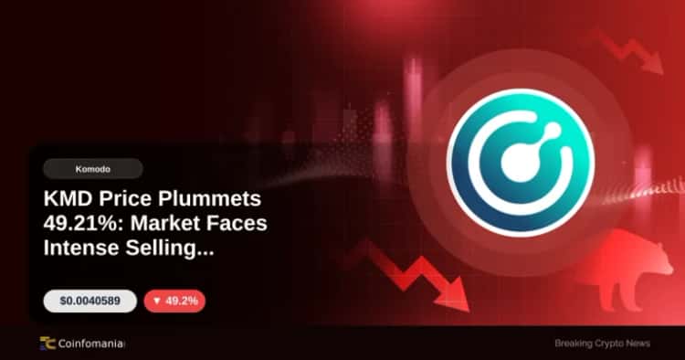 KMD Price Plummets 49.21%: Market Faces Intense Selling Pressure