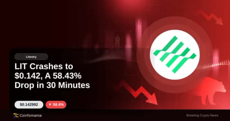 LIT Crashes to $0.142, A 58.43% Drop in 30 Minutes