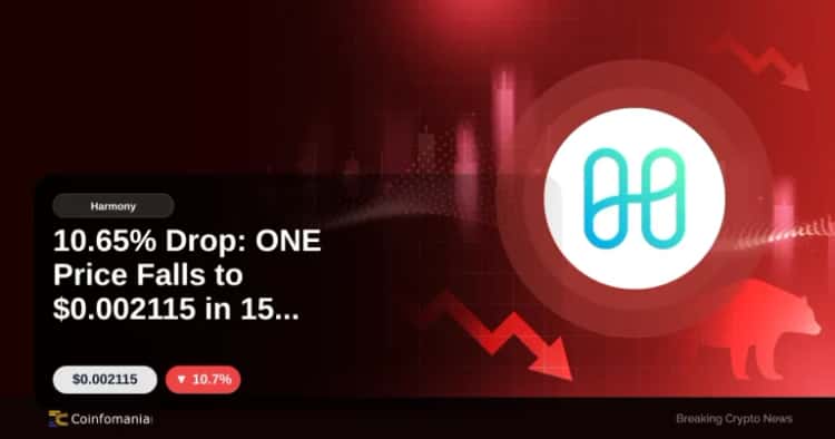10.65% Drop: ONE Price Falls to $0.002115 in 15 Minutes
