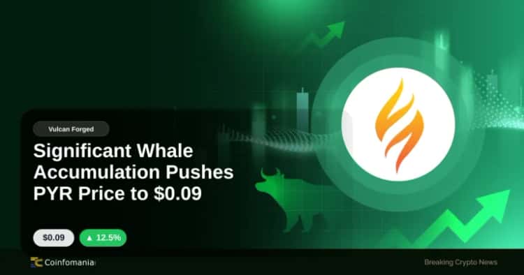 Significant Whale Accumulation Pushes PYR Price to $0.09