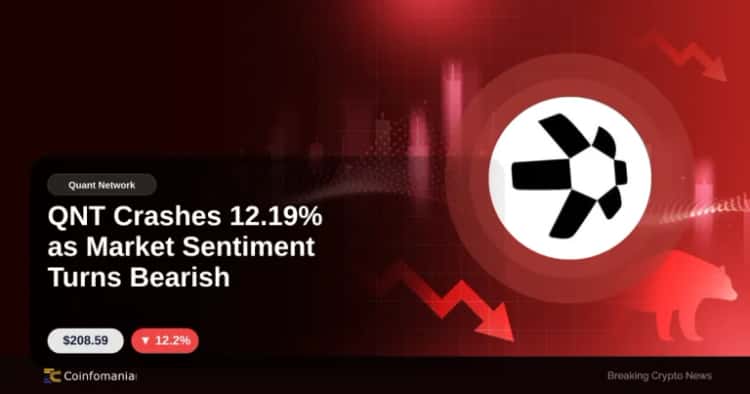 QNT Crashes 12.19% as Market Sentiment Turns Bearish
