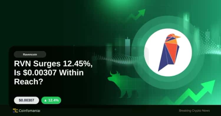 RVN Surges 12.45%, Is $0.00307 Within Reach?