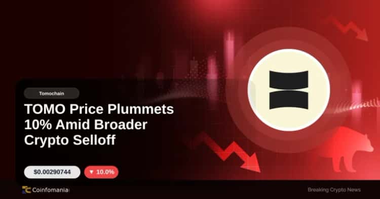 TOMO Price Plummets 10% Amid Broader Crypto Selloff