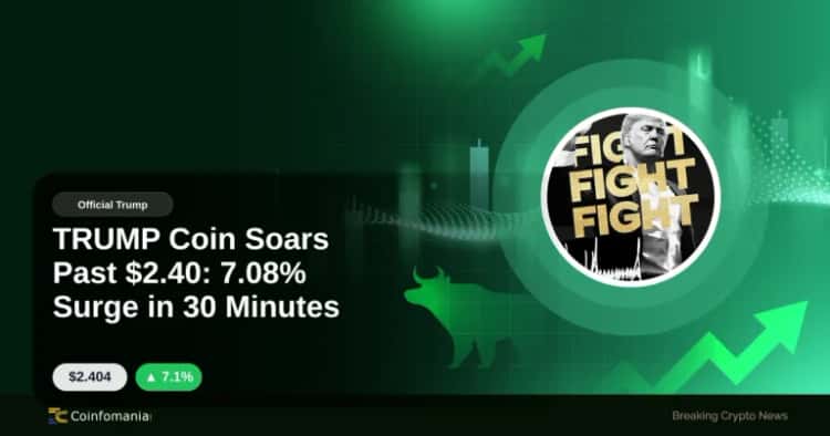 قفز سعر TRUMP اليوم فوق 2.40 دولار بزيادة 7.08% خلال 30 دقيقة
