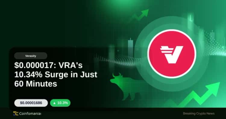 $0.000017: VRA’s 10.34% Surge in Just 60 Minutes