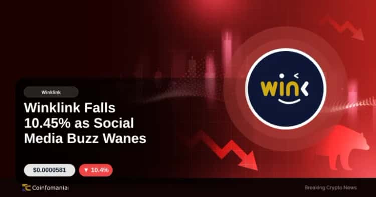 Winklink Falls 10.45% as Social Media Buzz Wanes