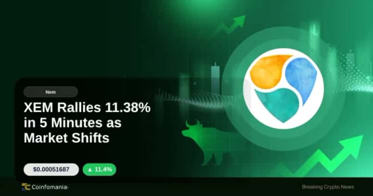 XEM Rallies 11.38% in 5 Minutes as Market Shifts