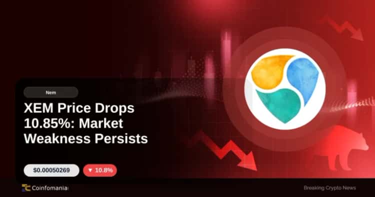 XEM Price Drops 10.85%: Market Weakness Persists