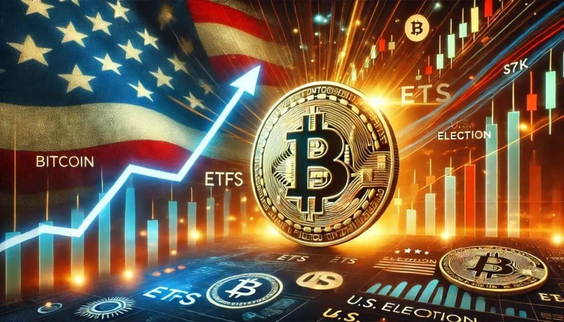 Bitcoin Tests $75k All-Time-High on Election Day as Republican Donald Trump Heads to the White House as the 47th Elected U.S. President
