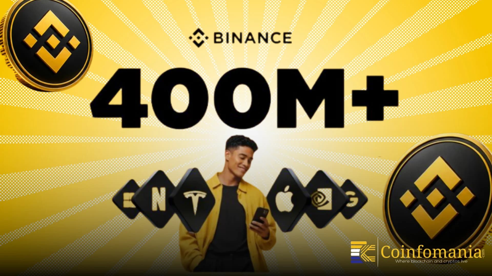 Инвесторы Binance вложили 400 миллионов долларов в акции
