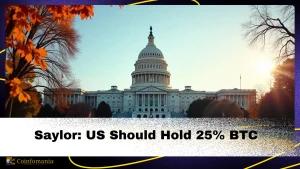 Michael Saylor Suggests US Government Should Acquire 25% of Bitcoin Supply by 2035