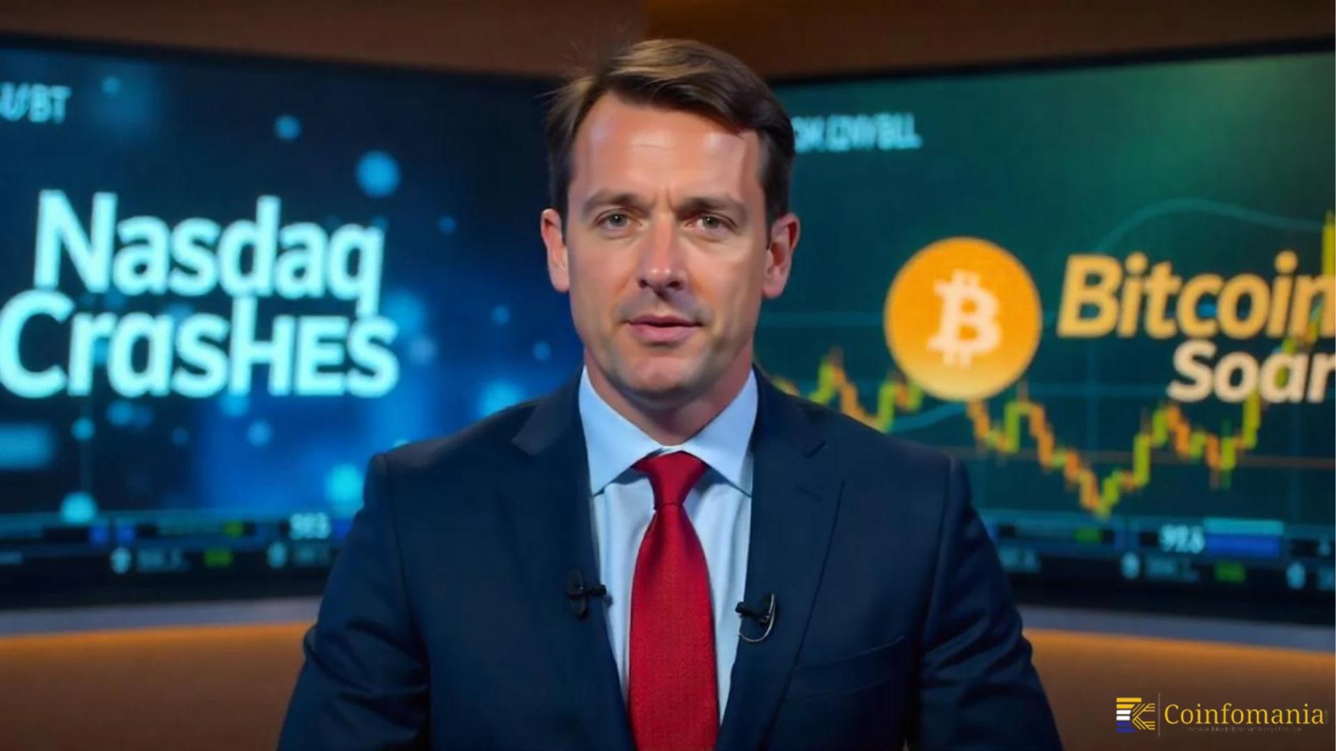 Stock Market Apocalypse: Bitcoin Price Surges as Nasdaq Crashes to Historic Lows