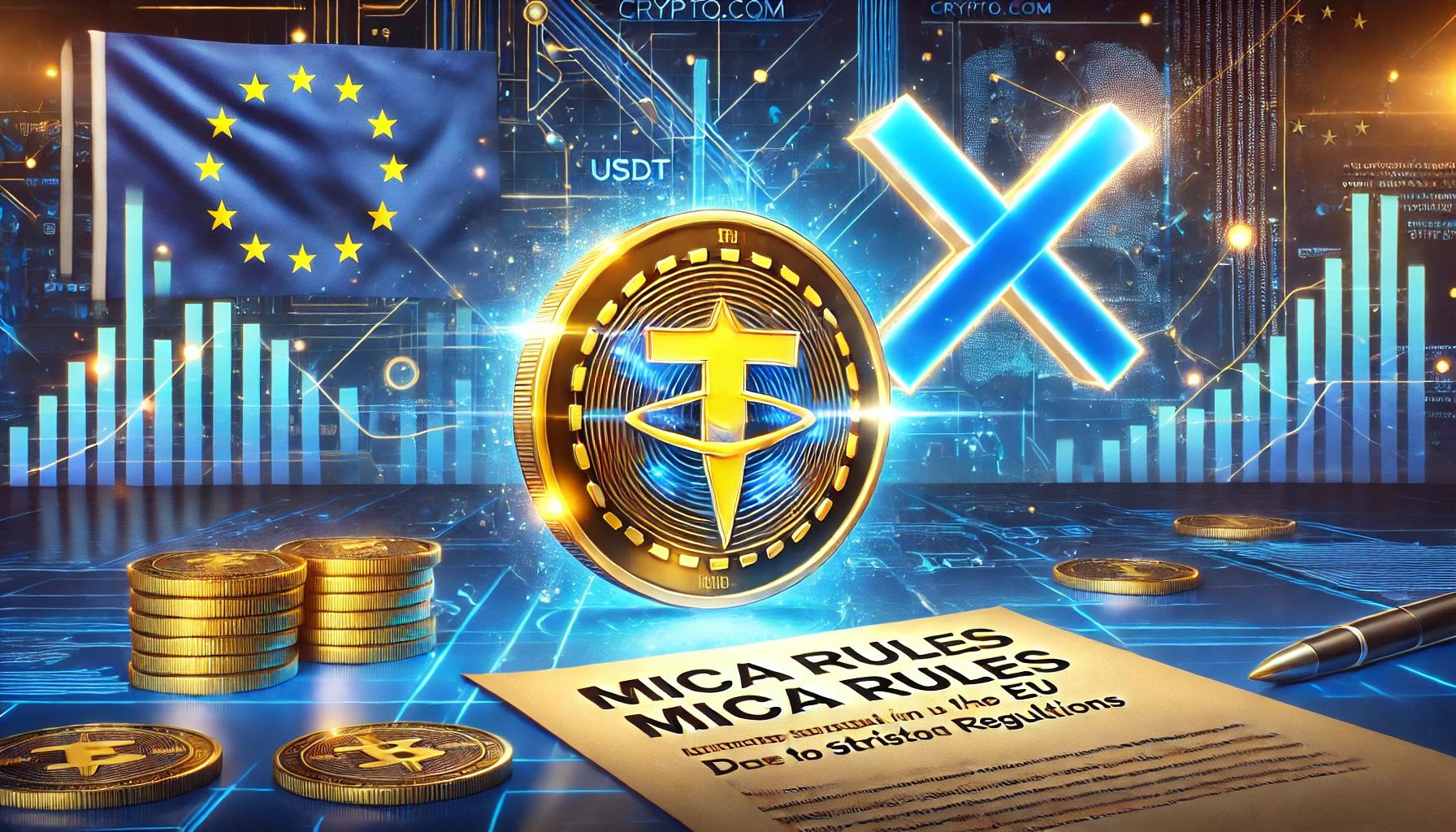 Crypto.com to Delist USDT in EU Amid Stricter MiCA Rules