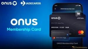 ONUS and Jade Cards Collaborate to Launch Exclusive ONUS Membership Card Offering Pre-Approved Transactions and Global Mastercard Access for ONUS Shares Members