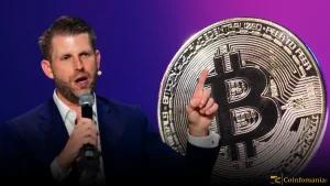 Eric Trump-Backed Bitcoin Venture Raises $220M, Eyes Nasdaq Listing