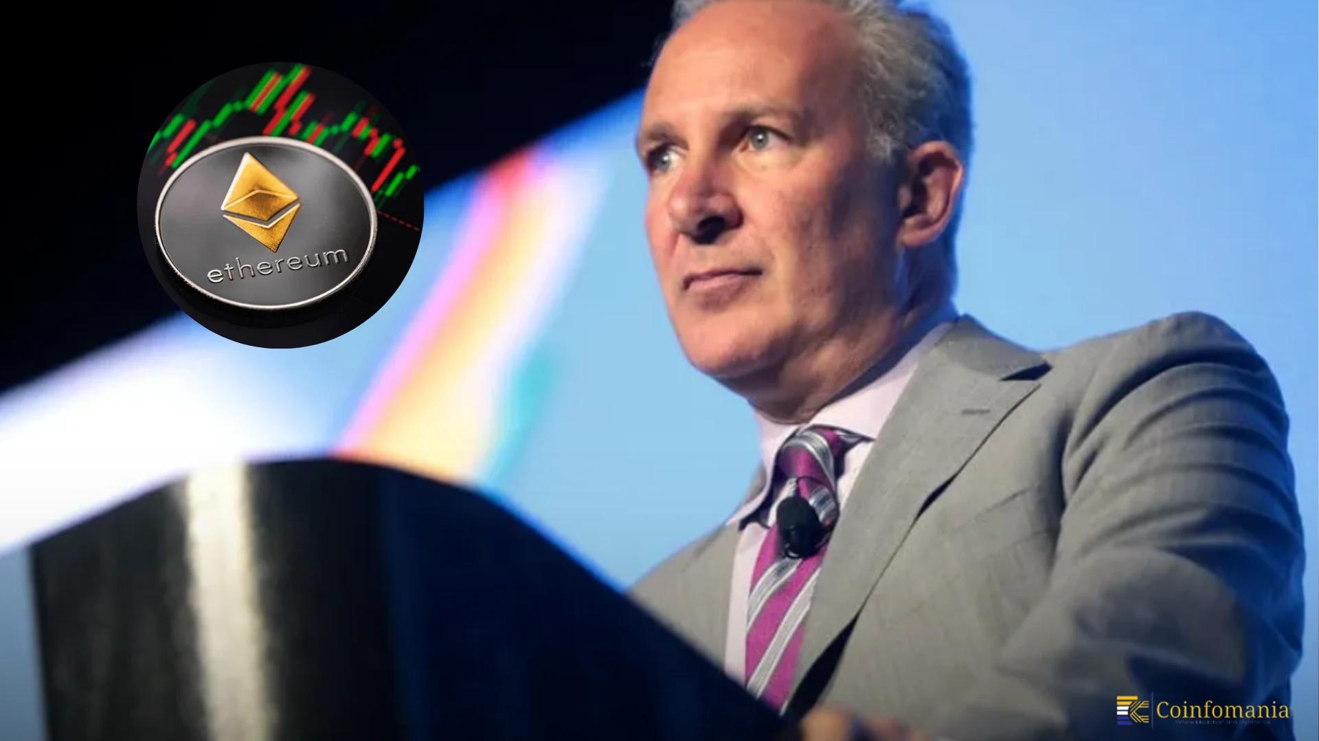 Ethereum Price Crashes 20% Overnight: Peter Schiff Warns of Fall Below $1,000