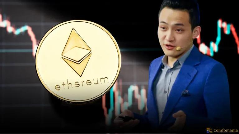 Justin Sun Says He Has No Plans to Sell Ethereum Despite Price Drop, Sticking to His HODL Strategy