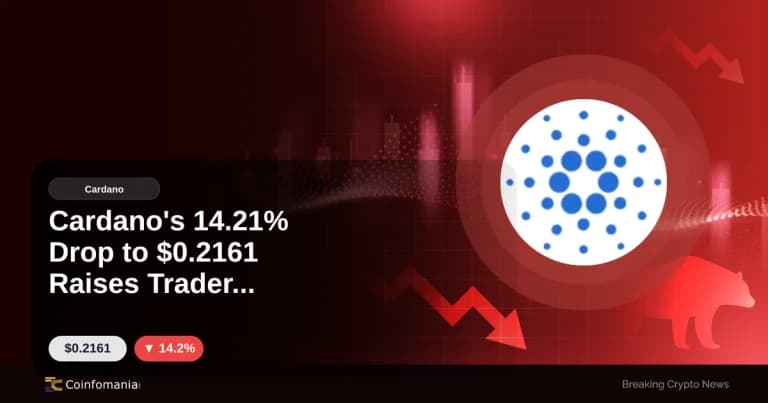Cardano’s 14.21% Drop to $0.2161 Raises Trader Concerns
