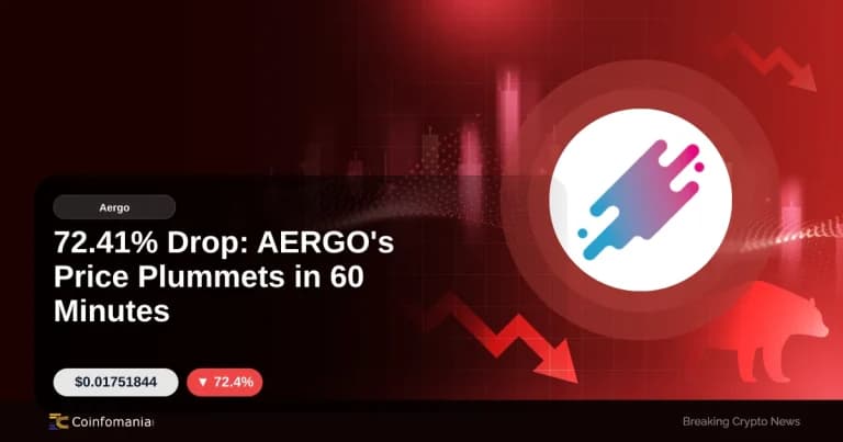72.41% Drop: AERGO’s Price Plummets in 60 Minutes