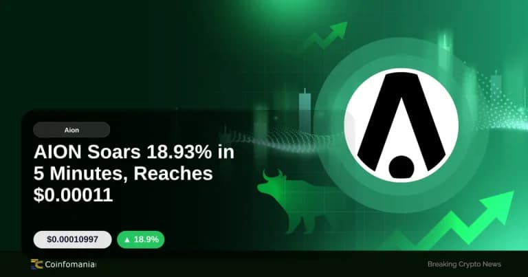 AION Soars 18.93% in 5 Minutes, Reaches $0.00011