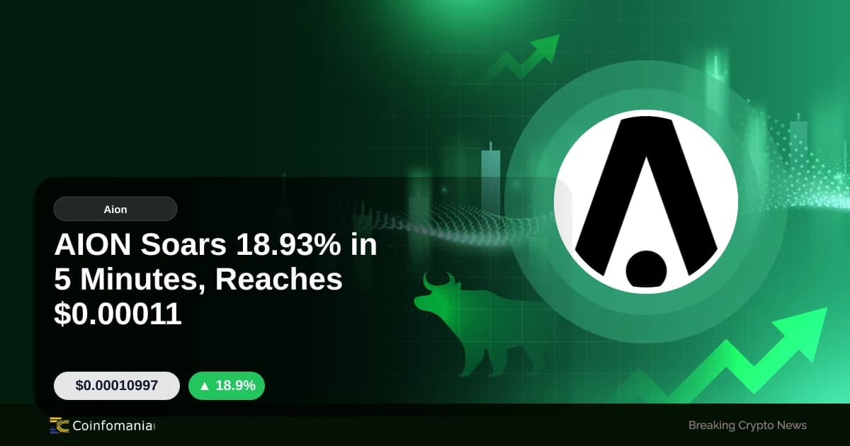 AION Soars 18.93% in 5 Minutes, Reaches $0.00011