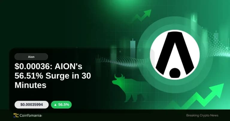 $0.00036: AION’s 56.51% Surge in 30 Minutes