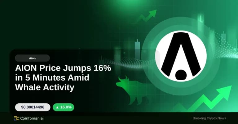 AION Price Jumps 16% in 5 Minutes Amid Whale Activity
