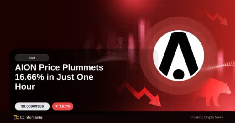 AION Price Plummets 16.66% in Just One Hour
