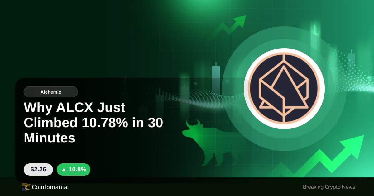 Why ALCX Just Climbed 10.78% in 30 Minutes