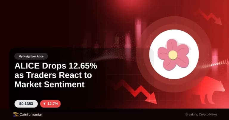 ALICE Drops 12.65% as Traders React to Market Sentiment