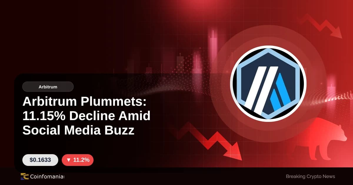 Arbitrum Plummets: 11.15% Decline Amid Social Media Buzz