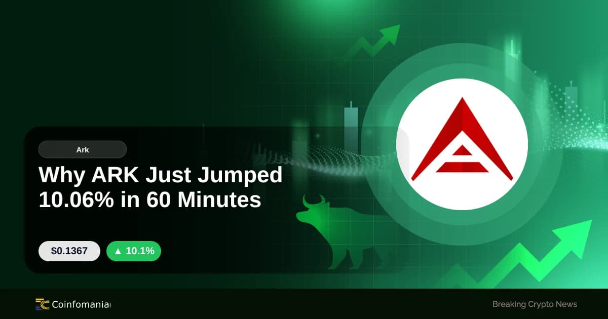 Why ARK Just Jumped 10.06% in 60 Minutes