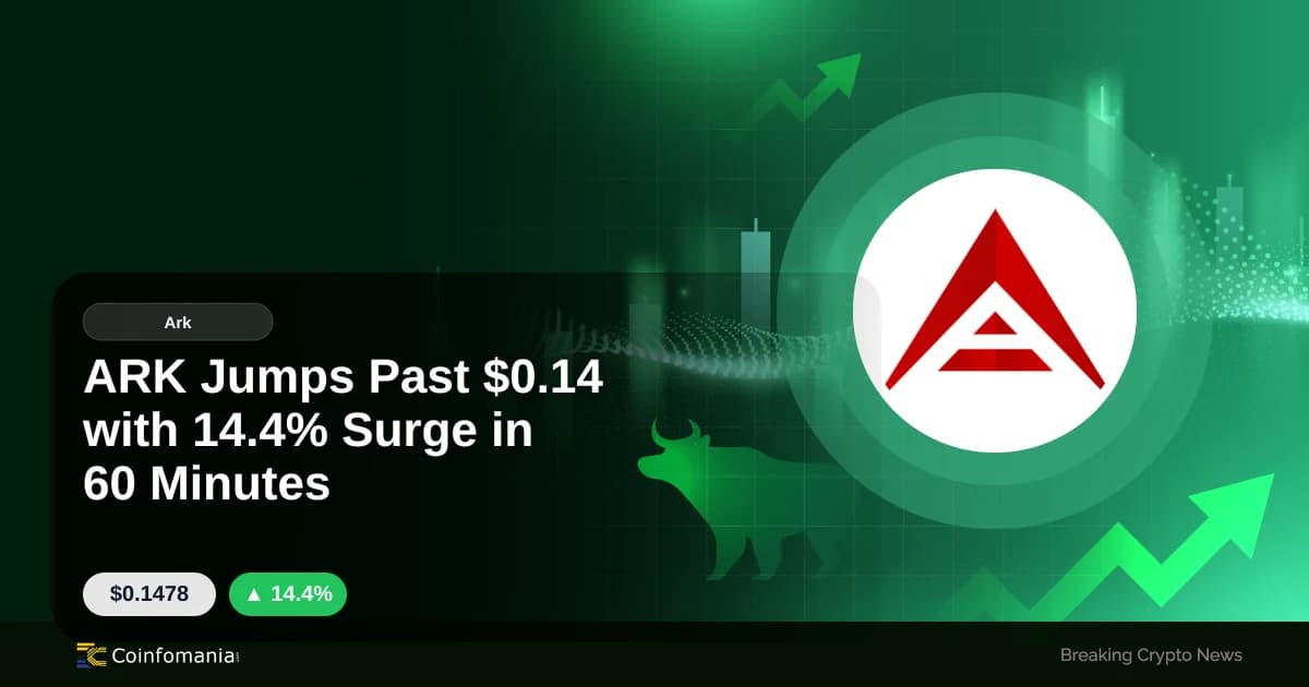 ARK Jumps Past $0.14 with 14.4% Surge in 60 Minutes
