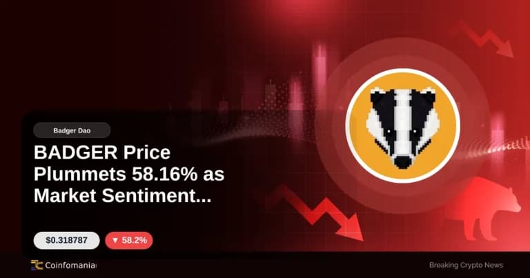 BADGER Price Plummets 58.16% as Market Sentiment Turns
